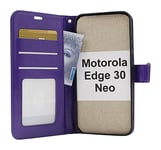 Crazy Horse Wallet Motorola Edge 30 Neo 5G (Lila)