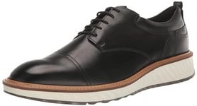 ECCO Men's St. 1 Hybrid Captoe Oxford, Black, 13-13.5