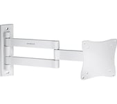 Properav Heavy Duty Swing Arm Tilt & Swivel TV Bracket, White