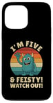 Coque pour iPhone 13 Pro Max Five and Feisty Monster Birthday Graphic for Kids