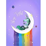 Wee Blue Coo Unicorn Sleep Tight Canvas Wall Art Print