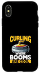 Coque pour iPhone X/XS Le curling là où les balais sont cool