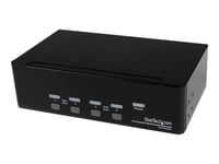 Startech.Com 4-Port Dual Kvm Switch With Audio For Dvi Computers - Built-In Usb Hub (Sv431dd2dua) - Kvm / Lyd / Usb-Svitsj - 4 X Kvm/Lyd/Usb - 1 Lokalbruker - Stasjonær - For P/N: Im12d1500p, Sv431rack, Sva12m2neua, Sva12m5na, Usbdvi4n1a10, Usbdvi4n