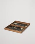 Manopoulos Walnut & Black Oak Large Backgammon