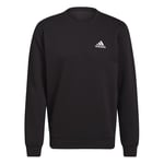 adidas Genser Essentials Fleece - Sort/hvit, størrelse 3XL