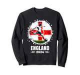 England Flag Football Player England 2024 Football Sweatshirt