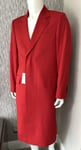 PAUL SMITH MAINLINE RED COAT SIZE M DORMEUIL FABRIC RETAIL €1525 MADE IN ITALY