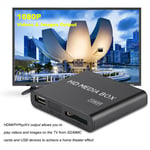 Full HD Mini Box Media Player 1080P Media Player Box Support USB MMC RMVB MP GF0