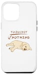 iPhone 12 Pro Max Cute lazy sleeping Labrador Dog Lover to do list nothing Case