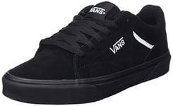 Vans Men's Seldan Sneaker, Suede Black Black, 5.5 UK