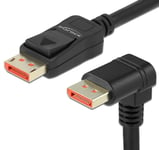 Delock DisplayPort 1.4 kabel - 8K/60Hz - 90° nedad vinklet - 2 m