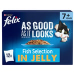 Felix As Good As It Looks Senior Cat Food Fish 12 X 100G