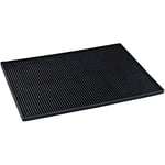 WENKO Tapis Egouttoir, Egouttoir Vaisselle, Maxi, 40x30 cm, Noir