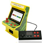 Mini Console borne d'arcade Portable 2.8 pouces - 256 jeux Classiques Retro - Jaune