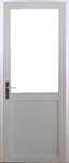 Bloc Porte Atelier Blanc Sans Meneau H204 X L83 Poussant Droite Cotes Tableau Gd Menuiseries