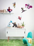 Komar Sticker mural - Motif Spidey and His Amazing Friends Chasing - Dimensions : 50 x 70 cm - Marvel - Pour chambre d'enfant