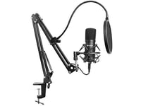 Sandberg Streamer USB Microphone Kit, 126-07, Black