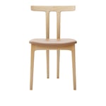 Carl Hansen - OW58, T-Chair, Lacquered Oak, Leather Cat. B Thor 307 - Ruokapöydän tuolit - Ole Wanscher - Nahka/Puu/Vaahto