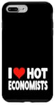 Coque pour iPhone 7 Plus/8 Plus I Love Hot Economists Heart – Husband Micro Marco Economics