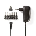 Adaptateur Secteur Universel - 12 W - 3-12 V DC - 1.80 m - 2.0 A - 6 Plug(s) - Noir