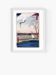 EAST END PRINTS Ando Hiroshige 'One Hundred Famous Views of Edo' Cranes Framed Print