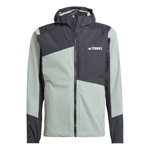 Adidas Adidas Men's TERREX Xperior Hybrid Rain Jacket Silver Green/Black L, Silver Green/Black