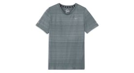 Maillot manches courtes nike dri fit miler gris garcon