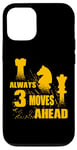 iPhone 12/12 Pro Always 3 Moves Ahead Chess Player King Queen Case