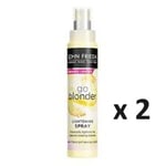 TWIN PACK 2 x John Frieda SHEER BLONDE Go Blonder Lightening Spray 100ML EACH