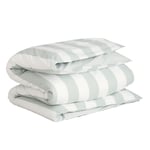 Gant Percale Stripe Påslakan 150x210 Grön