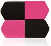 Donegal Makeup Sponge Black And Pink S.8.7X5.5X2.5Cm 4Pcs (4307) 1 Pack - 4 Pcs