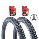 Vandorm 26" x 2.30" Summit MTB Mountain Bike Tyres & Schrader Tubes (PAIR)