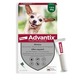 Advantix Très Petit Chien entre 1,5 et 4 kg – Pipettes pour chien contre 6 parasites – Traitement et protection pour votre chien pendant 4 semaines – 6 x 0,4 ml