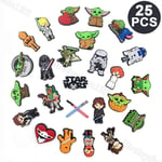 25PCS Star Wars PVC Shoes Charms For Croc And Jibbitz Decoration Accessories