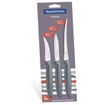 Tramontina - Couteau de cuisine Plenus, 3pcs, Inox et plastique