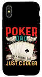 Coque pour iPhone X/XS Jeu de cartes de poker Jetons de jeu Bluff