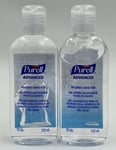 2 x 100ml - PURELL Advanced Hygienic Alcohol Hand Rub Sanitiser Gel (Twin Pack)