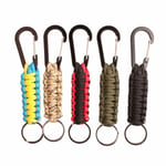 Paracord-nyckelring med karbinhake - Militärflätad Paracord-karbin