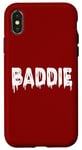 Coque pour iPhone X/XS BADDIE Style horreur