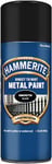 Hammerite Direct to Rust Metal Paint Aerosol Smooth Black Finish 400ML