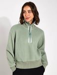 Roselle Half-Zip Fleece - Lily Pad - S