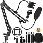 Mic Stand Streaming Microphone Arm Mic Arm Stand (UK Company)