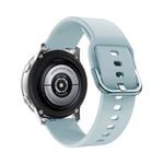 (Galaxy 4 40mm 44mm Vaaleansininen)Alkuperäinen hihna Samsung Galaxy Watch Active 2:lle 40mm 44mm silikoni urheiluranneke Korvausranneke 20mm kellon ranneke - kellon rannekkeet