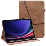 Samsung Galaxy Tab S9 Plus etc. Påtrykt etui - Brun