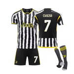 23-24 Juventus Home #7 CHIESA Jersey Training Kit 18