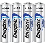 Energizer Ultimate Lithium AA 1.5v Batteries - 4 Pack