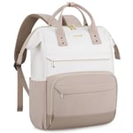 LOVEVOOK Sac a Dos Femme Petit, Sacs à Main Portés Dos Femme Leger, Mini Sac a Dos Voyage Backpack pour Loisir Quotidien École Cllège, Noir Beige Marron