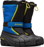 Sorel Kids' Childrens Flurry Black/Super Blue, Black, Super Blue, 27