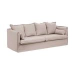 Atmosphera Créateur D'intérieur - Canapé Convertible 'Odilon' 200cm Beige Lin