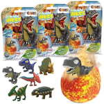 CRAZE INKEE DINOREX | Pack de 3x Bombes de bain DINO Boule de bain surprise avec Jouet Dinosaure à l'intérieur, testé dermatologiquement